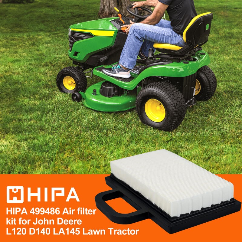 Hipa 499486 698754 Air Filter for Husqvarn YTH2348 John Deere D140 D130 L120 LA145 LA135 LA120 LA130 LA140 LA150 L111 L118 125 Z425 Lawn Mower - Image 2